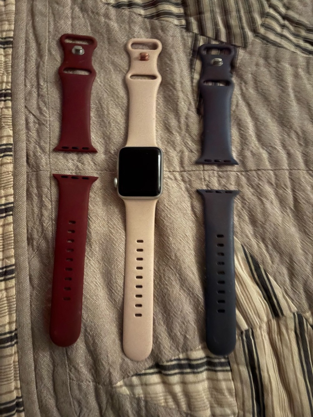 Apple Watch in Blush Pink with Silver Aluminum Case - Picture 2 of 3